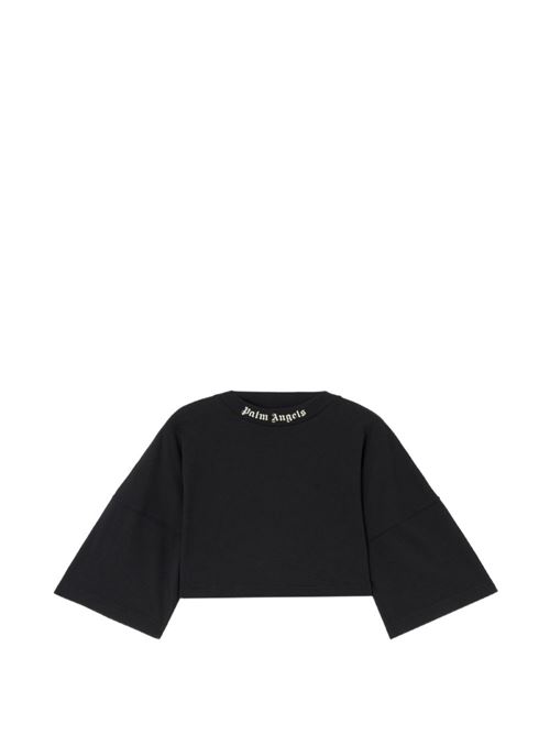 T-shirt donna Palm Angels nera PALM ANGELS | PWAA054S26JER001100A